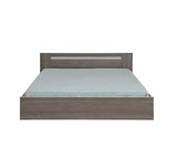 Cama matrimonial gris