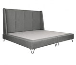 Cama matrimonial gris claro