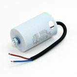 20uF 450V Anlaufkondensator Motorkondensator mit Kabel spritzwassergeschützt