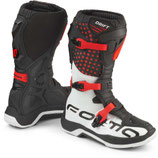 Stivali Moto Bambino MX Trial Forma DRIFT Nero rosso Bianco