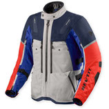 Giacca Moto Rev'it Sand 5 H2O Argento Blu