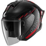Casco Moto Jet Shark SKWAL JET CUP SPEED-TECH Nero Rosso Antracite