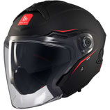 Casco Moto Jet MT Helmetss COSMO SV SOLID A1 Opaco Nero