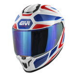 Casco Moto Integrale Givi 55.1 ZEPHIR Bianco Rosso Blu Metallizzato