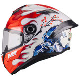 Casco Moto Integrale Mt Helmets TARGO S YAMANAKA 2025 A5 Rosso Lucido