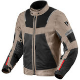 Giubbotto Moto Tessuto Rev'it TORNADO 4 H2O Sabbia Nero