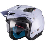 Casco Moto Jet Mt Helmets DISTRICT SV S SOUL C17 Grigio Lucido