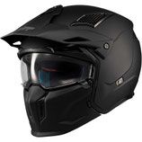 Casco Moto Modulare Mt Helmets STREETFIGHTER SV S PURE A1 Nero Opaco