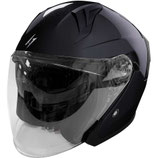 Casco Moto Jet Stormer RUN Nero Perla