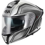 Casco Moto Modulare P/J Givi X50 FIBRA HOLOGRAM Argento Nero Titanio
