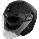 Casco Moto Jet Stormer RUN Nero Opaco
