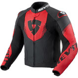 Giubbotto Moto PELLE Rev'it Argon 3 Nero ROSSO
