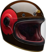 CASCO BELL BULLITT GT CARBON TT ROSSO/ORO