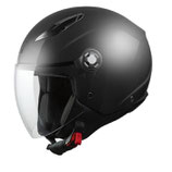 Casco Urbano * STAR MPH jet bianco nero opaco per moto scooter