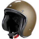 Casco Moto Custom Jet Stormer QUARTZ GLITTER ORO Lucido