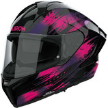 Casco Moto Integrale Airoh MATRYX REFLEX Rosa Lucido
