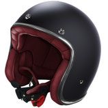 Casco Moto Custom Jet Stormer QUARTZ Solid Nero Opaco