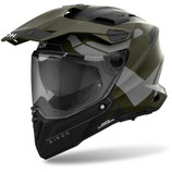 Casco Moto Adventure Airoh COMMANDER 2 REVEAL Verde Militare