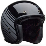 Casco Moto Jet Cafè Racer Bell CUSTOM 500 EDGE Nero Grigio Metallizzato