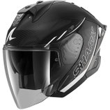 Casco Moto Jet Shark SKWAL JET CUP SPEED-TECH Mat Nero Bianco Antracite