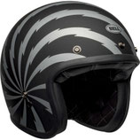 CASCO BELL CUSTOM 500 DLX SE VERTIGO NERO/ARGENTO OPACO ECE 05