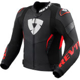 Giubbotto Moto Rev'it Argon 3 Pro Nero Neon Rosso