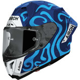 Casco Moto Integrale Airoh GP 800 SWAIN Blu Lucido