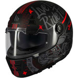 Custom Retro Motorcycle Helmet Mt Helmetss JARAMA SV ART E5 Matt
