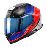 Casco Modulare Shoei Neotec 3 Sharpen TC10 Rosso BLU