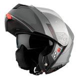 Casco Moto Modulare P/J Mt Helmet GENESIS SV S Solid A12 Grigio Lucido