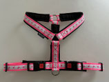 Brustgeschirr "Sterne pink"