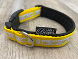 Hundehalsband "Sterne gelb"