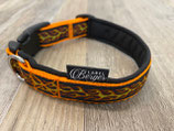 Hundehalsband "Flammen gelb/orange"