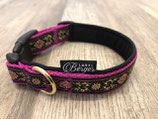 Hundehalsband "Ornament pink/gold"
