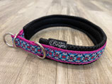 Zug-Stop Halsband "Carlitos pink/fuchsia"