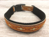 Hundehalsband "Lava braun/beige"