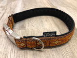 Hundehalsband "Lava braun/braun"