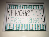 Frohe Festtage Türkis