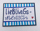 Lieblingsmensch blau