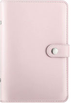 Binder A6 Hellrosa mit Druckknopf