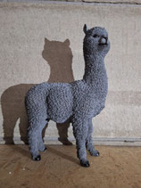 RIBEL259005 Lama Figur grau