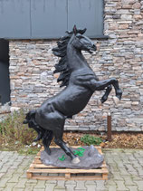 RIBEL224052 Pferde Figur aufsteigend lebensgroß