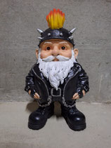RIBEL212143 Zwerg Figur Biker Rocker mit Helm