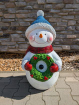 RIBEL397063 Weihnachtsfigur Schneemann Figur