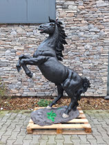 RIBEL224053 Pferde Figur aufsteigend lebensgroß