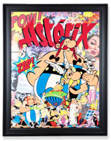 RISD-P033 Bild im Holzrahmen "Cartoon Heroes"