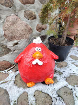 RIJO2501261R Huhn Figur lustig rot