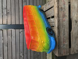 RIJ049RB Bus Gartenfigur in Regenbogenfarben