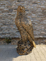 RIBEL239014 Adler Figur lebensgroß antik gold