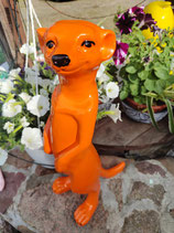 RICEB2022NOR Erdmännchen Figur steht orange